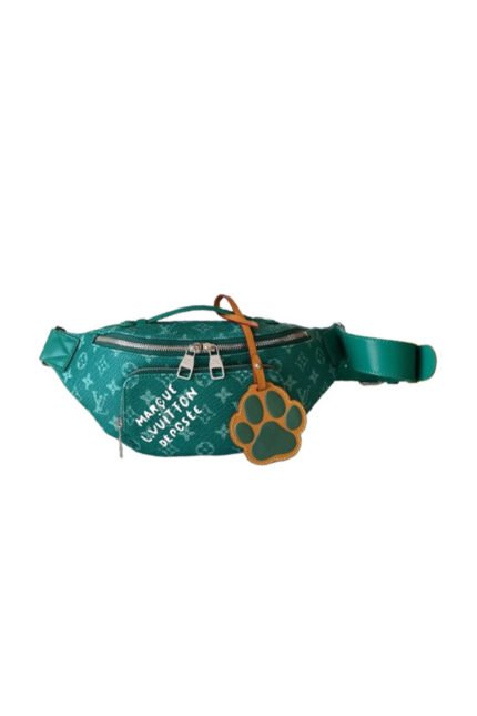 Louis Vuitton Rush Bumbag Green Coated Canvas Unisex Beltbag