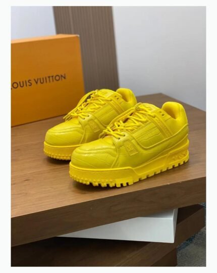 Louis Vuitton Crocodile Yellew Unisex Trainer