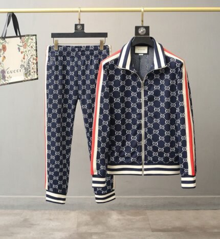 Gucci GG Jacquard Men's Tracksuit Navy