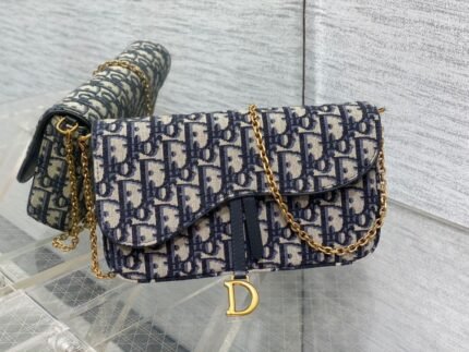 Dior Saddle Oblique Jacquard Crossbody Women's Bag