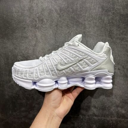 Nike Shox TL White Metallic Silver Orange