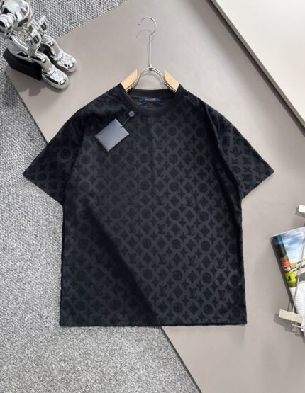 Louis Vuitton Gradient Cotton Men's T-Shirt Black