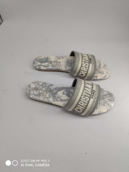 Christian Dior Dioriviera Dway Women's Slippers Grey