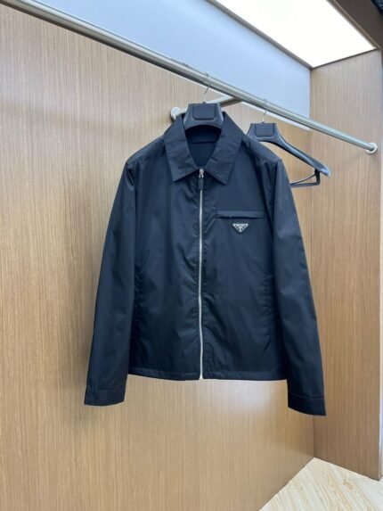 Prada Windbreaker Men's Jacket Black
