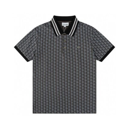 Lacoste Classic Fit Monogram Jacquard Men's Polo Shirt